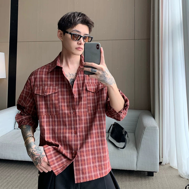 Chemise à manches longues en jacquard déchiré 