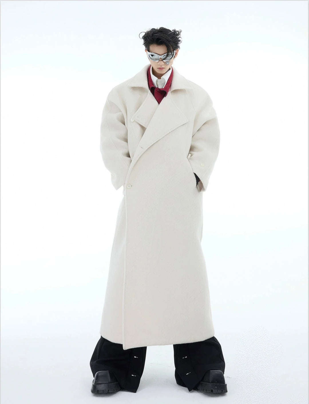 Heavyweight Woolen Knee-Length Coat