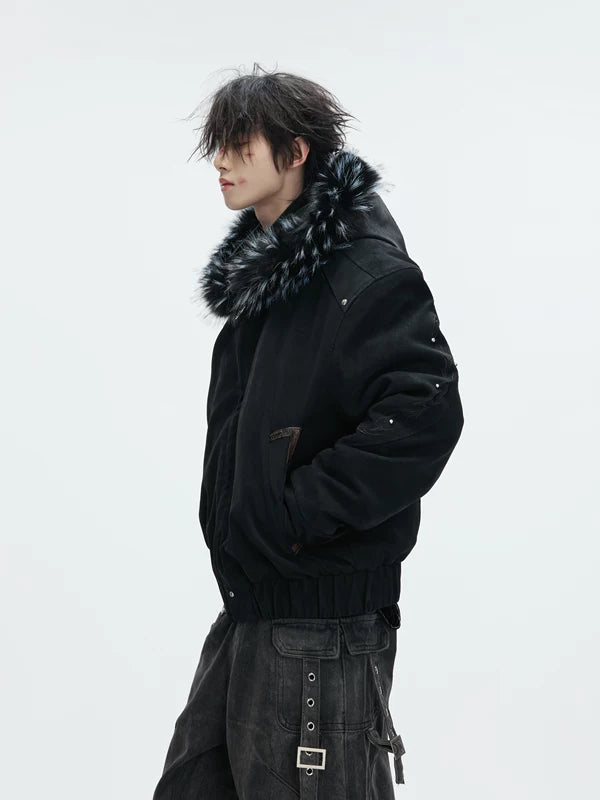 Faux Fur Hooded Winter Jacket