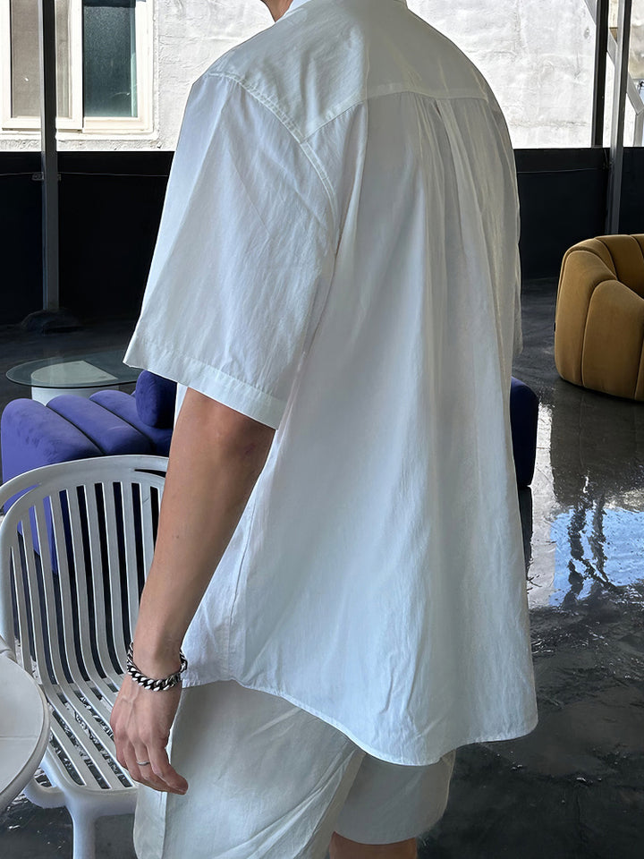 Short-Sleeve Casual Lapel Shirt