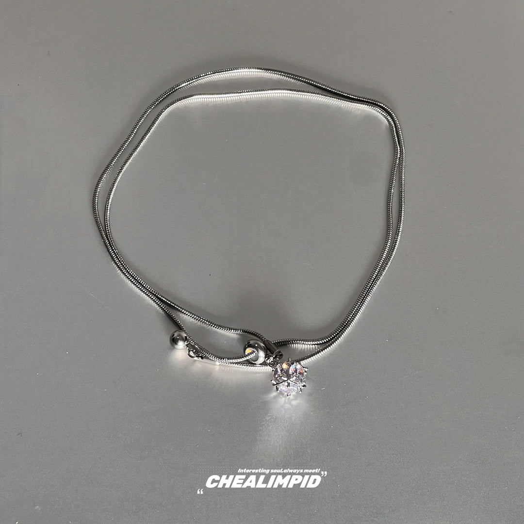 Titanium Steel Pull-Out Necklace