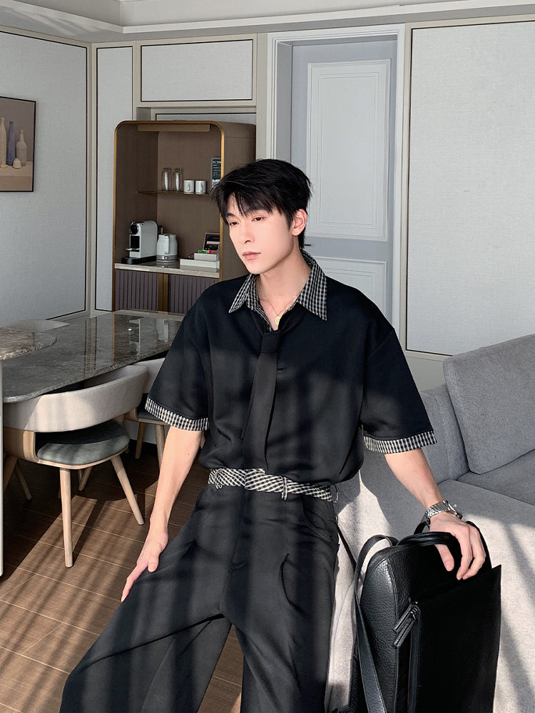 Short-Sleeve Polo Shirt and Pants Set