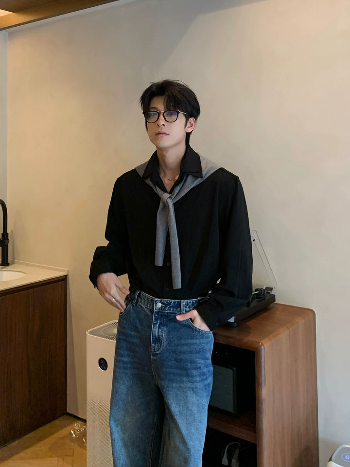 Loose Fit Long Sleeve Shirt