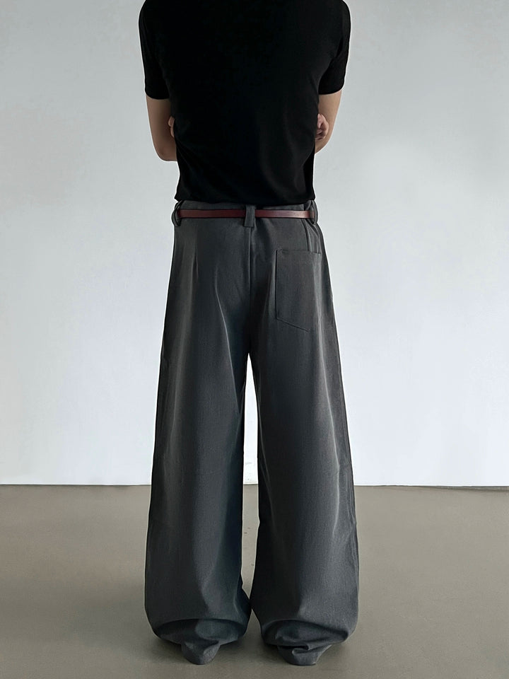 Wide-Leg A-Line Casual Pants