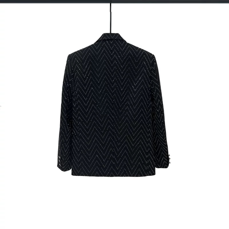Rhinestone Pattern Suit Jacket