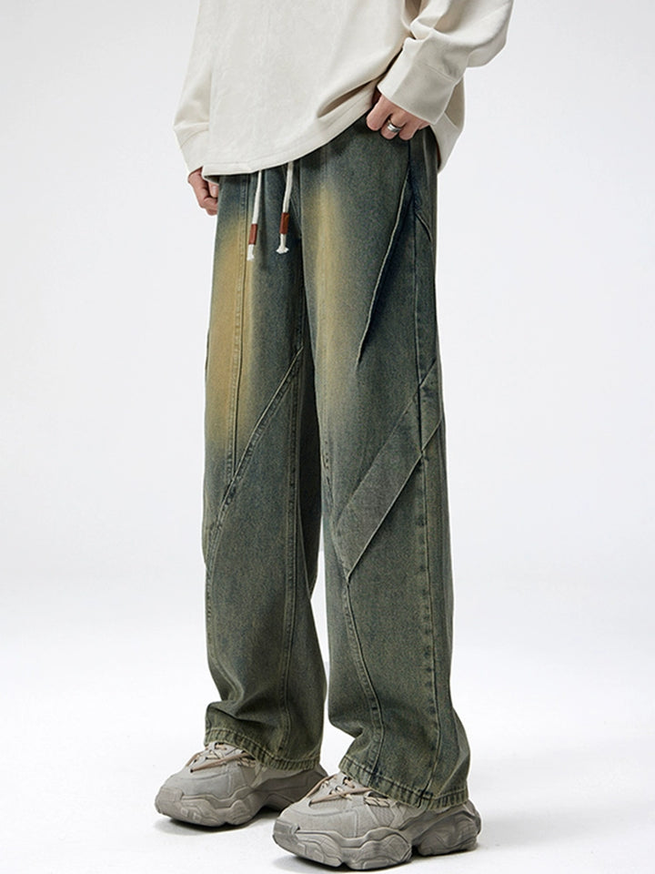 Distressed Washed Loose Fit Pants