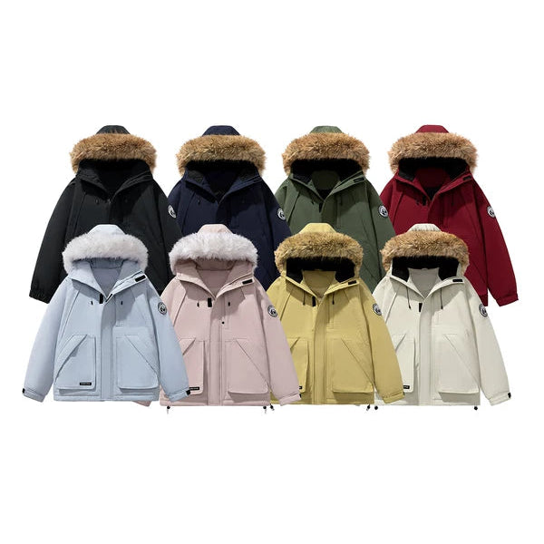 Faux Fur Hooded Winter Parka Jacket