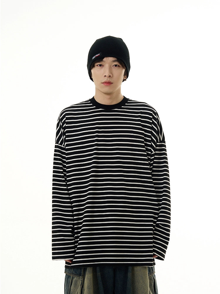 Striped Long Sleeve Pullover