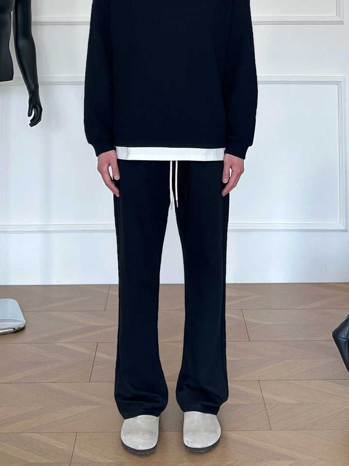 Casual Flared Drawstring Sweatpants