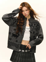 Half-Zip Stand Collar Sweater