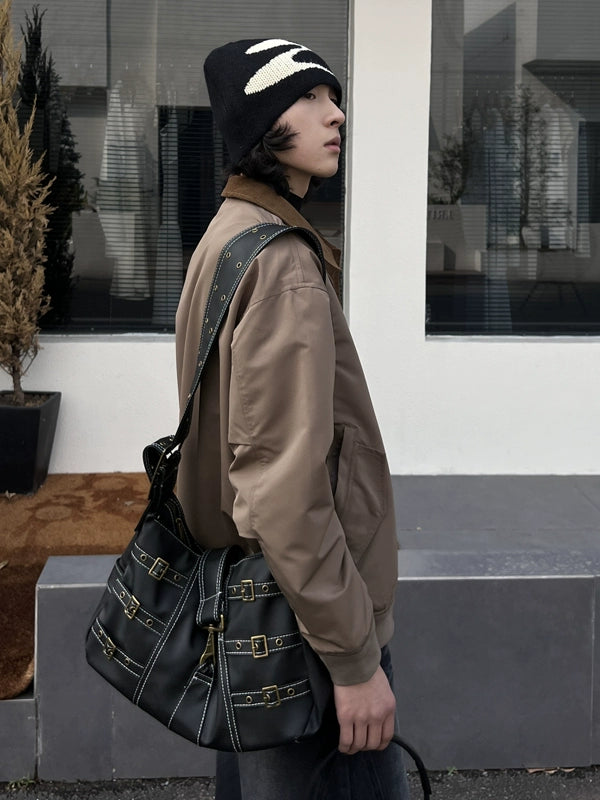 Buckle Large Capacity Shoulder Bag