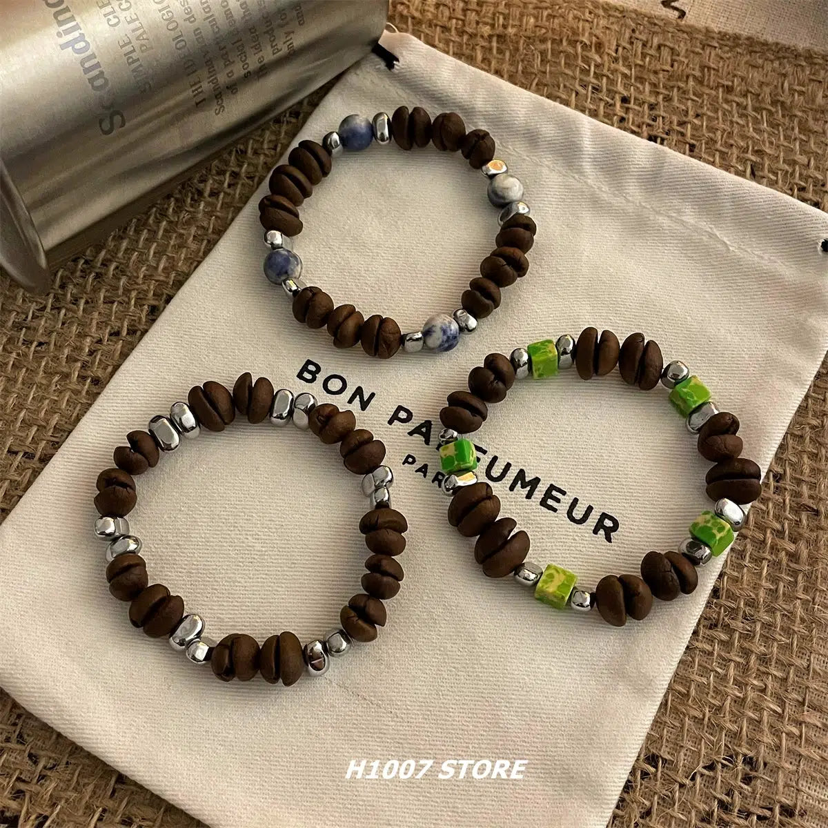 Handmade Coffee Bean Bracelet