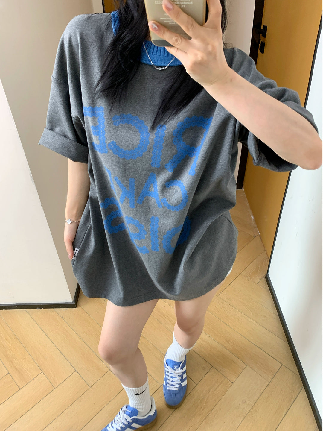 Relaxed Fit Contrast Print T-shirt