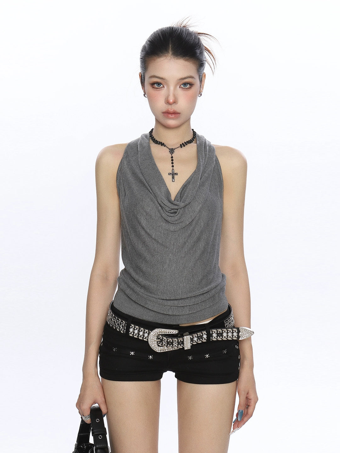 Halter Neck Backless Tank Top