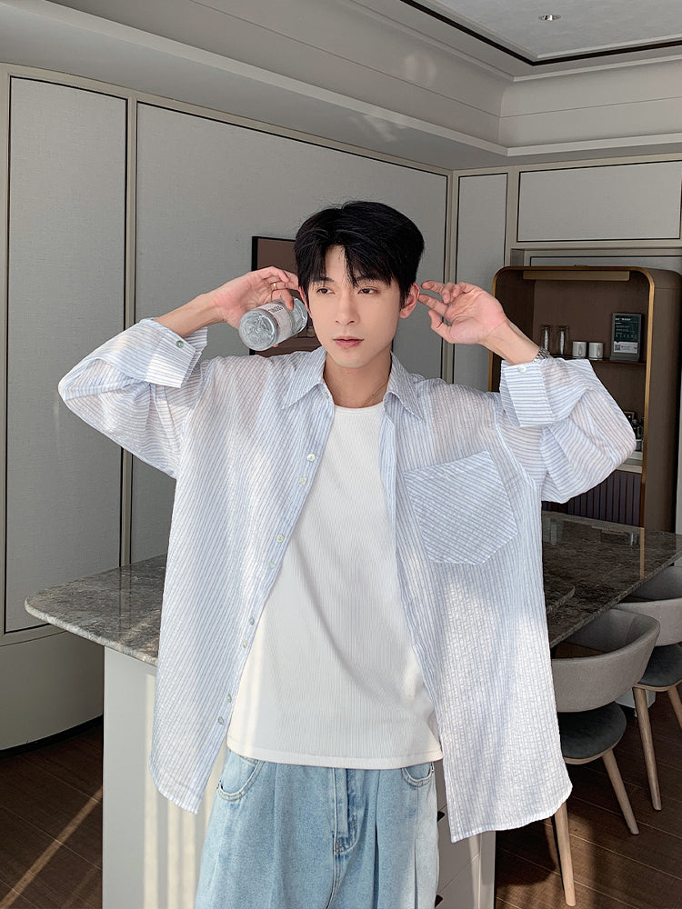 Lightweight Long-Sleeve Tencel Shirt