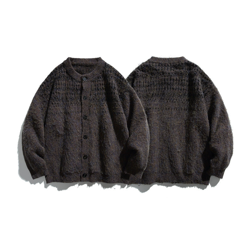 Vintage Mohair Fair Isle Knit Cardigan