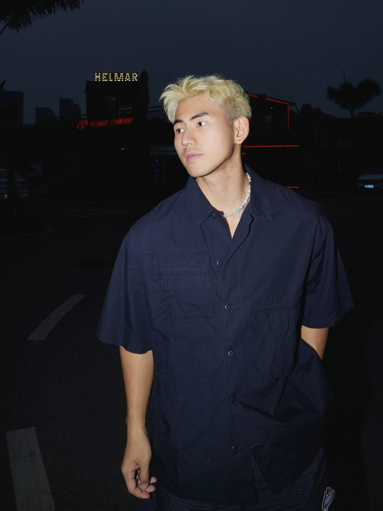 Retro Short Sleeve Workwear Shirt