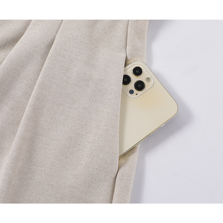 Wide-Leg Drape Versatile Pants