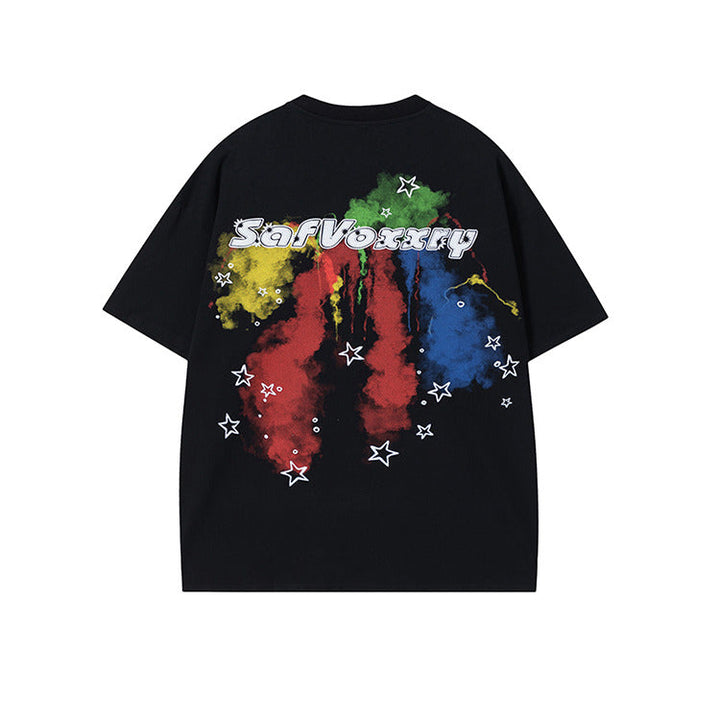 Graffiti Print Loose T-shirt