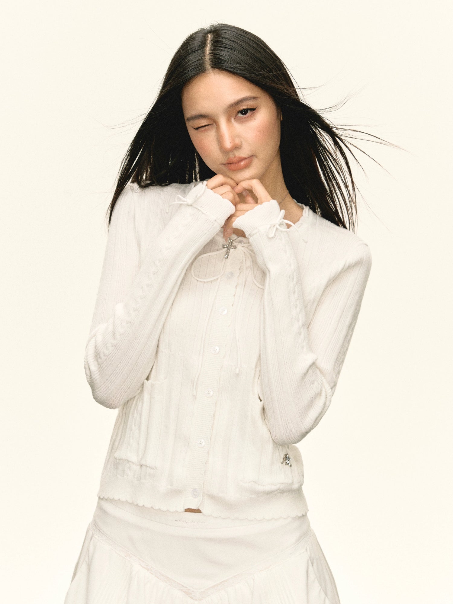 Ribbed Knit Button-Up Cardigan