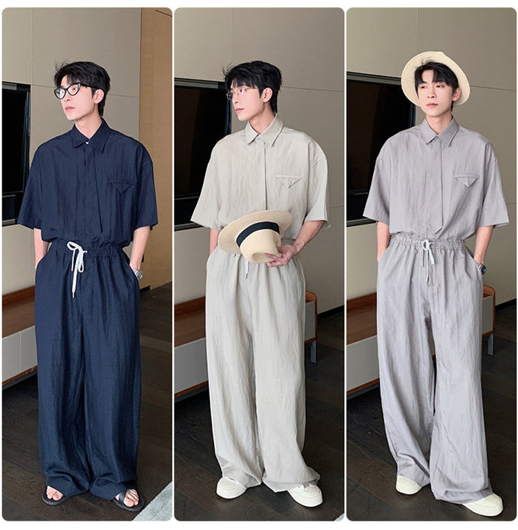 Linen Shirt and Pants Set