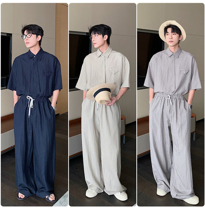Linen Shirt and Pants Set