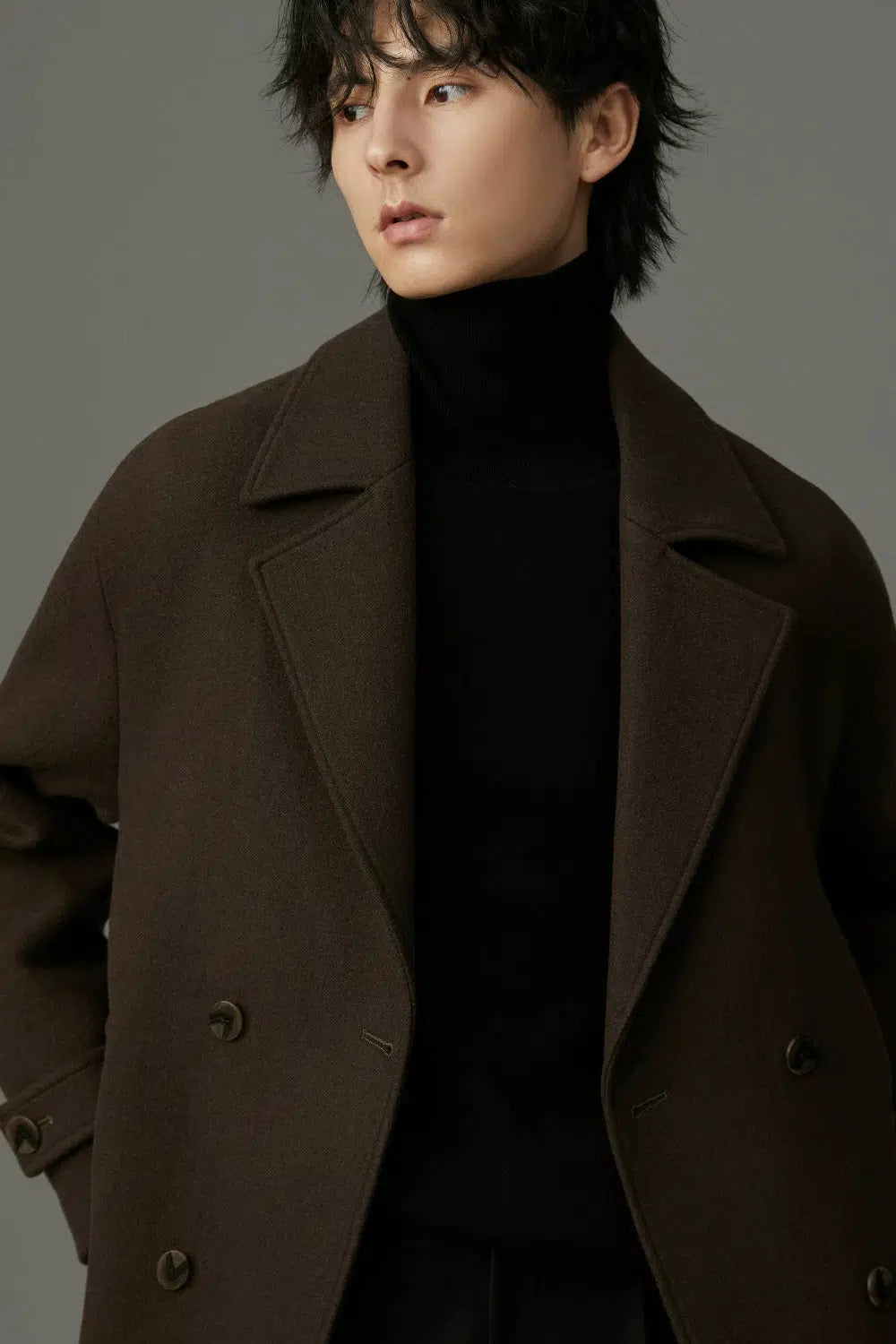 Double-Breasted Wool Coat