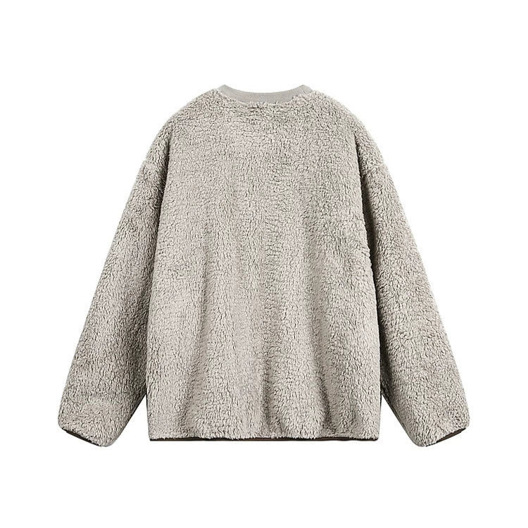 Patchwork Lambskin Fleece Hoodie