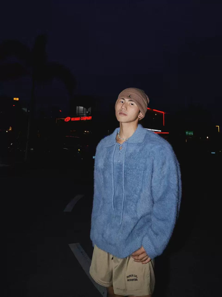 Retro Strick Bandage Pullover 