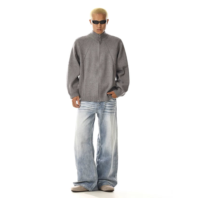 니트 집업 카디건 스웨터 자켓 