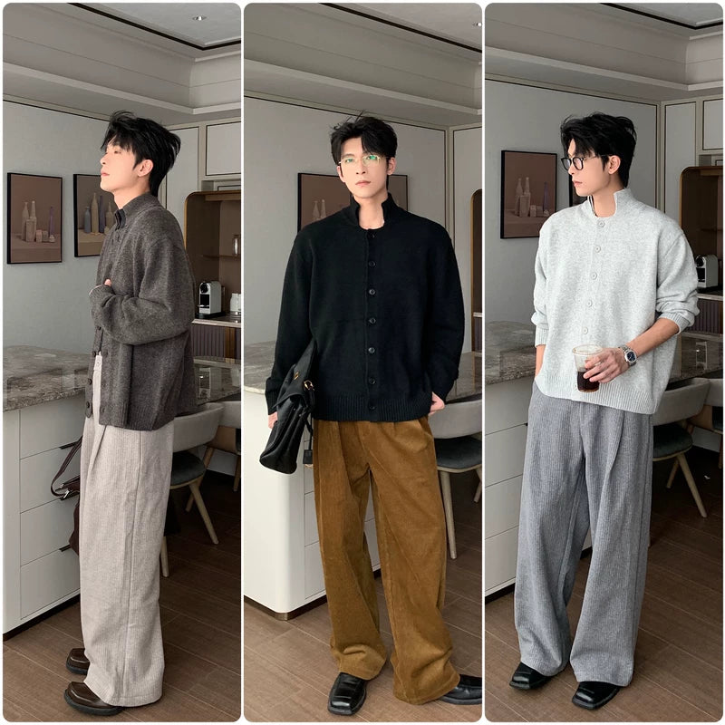 سترة كاردجان محبوكة بأزرار كبيرة الحجم 