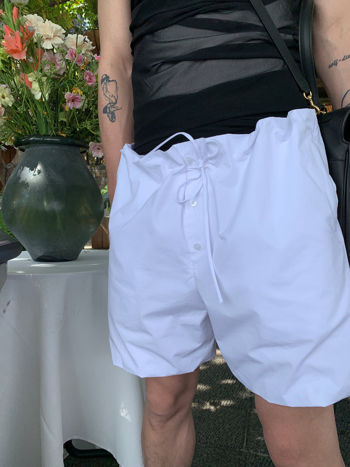 Casual Ruffled Bermuda Shorts