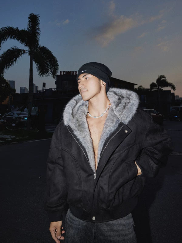 Faux Fur Hooded Winter Jacket