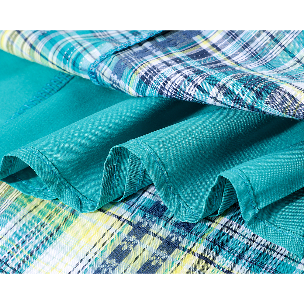 Chemise sans manches à carreaux avec torsion 
