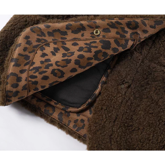 Leopard Print Vest and Long Sleeve Top