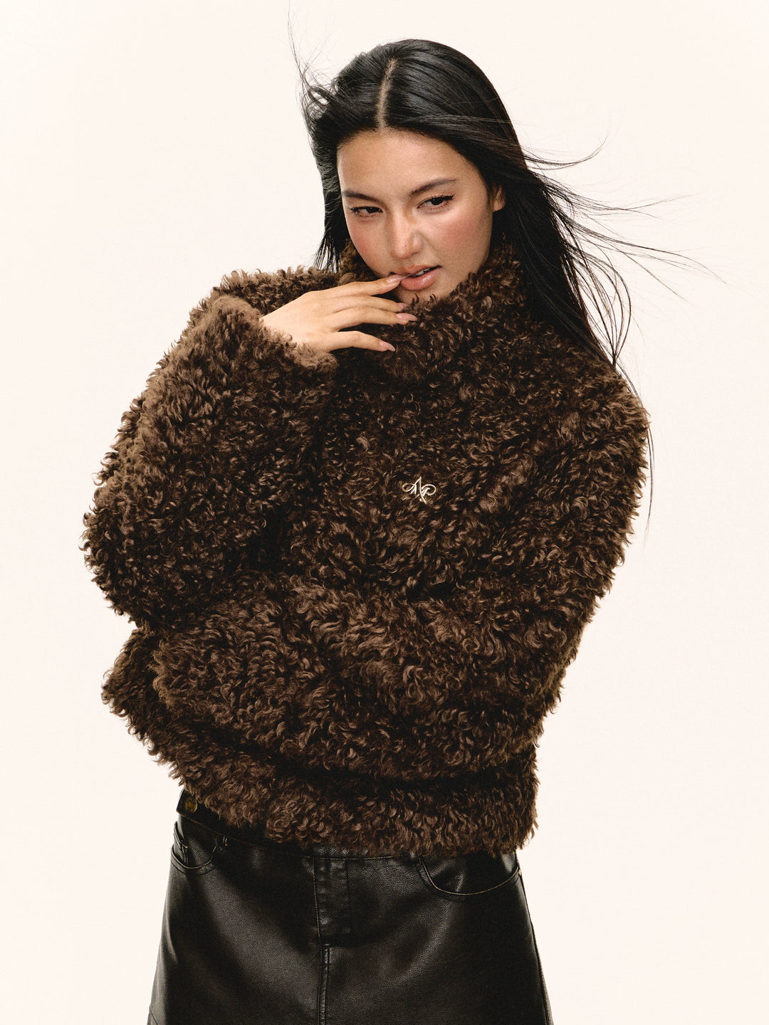 Faux Shearling Short Jacket