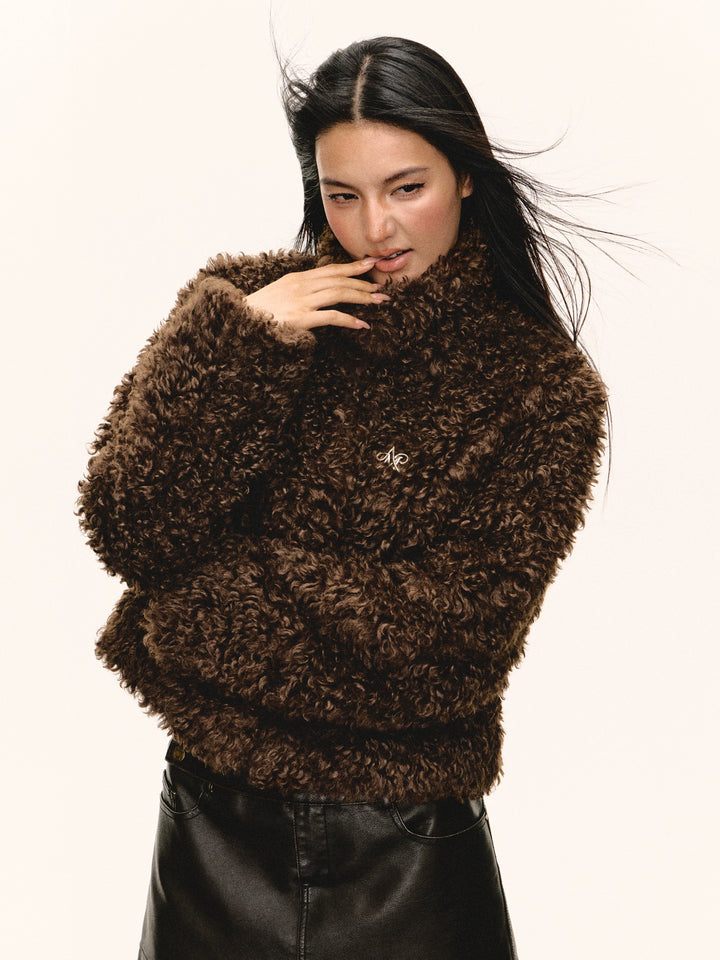 Faux Shearling Short Jacket
