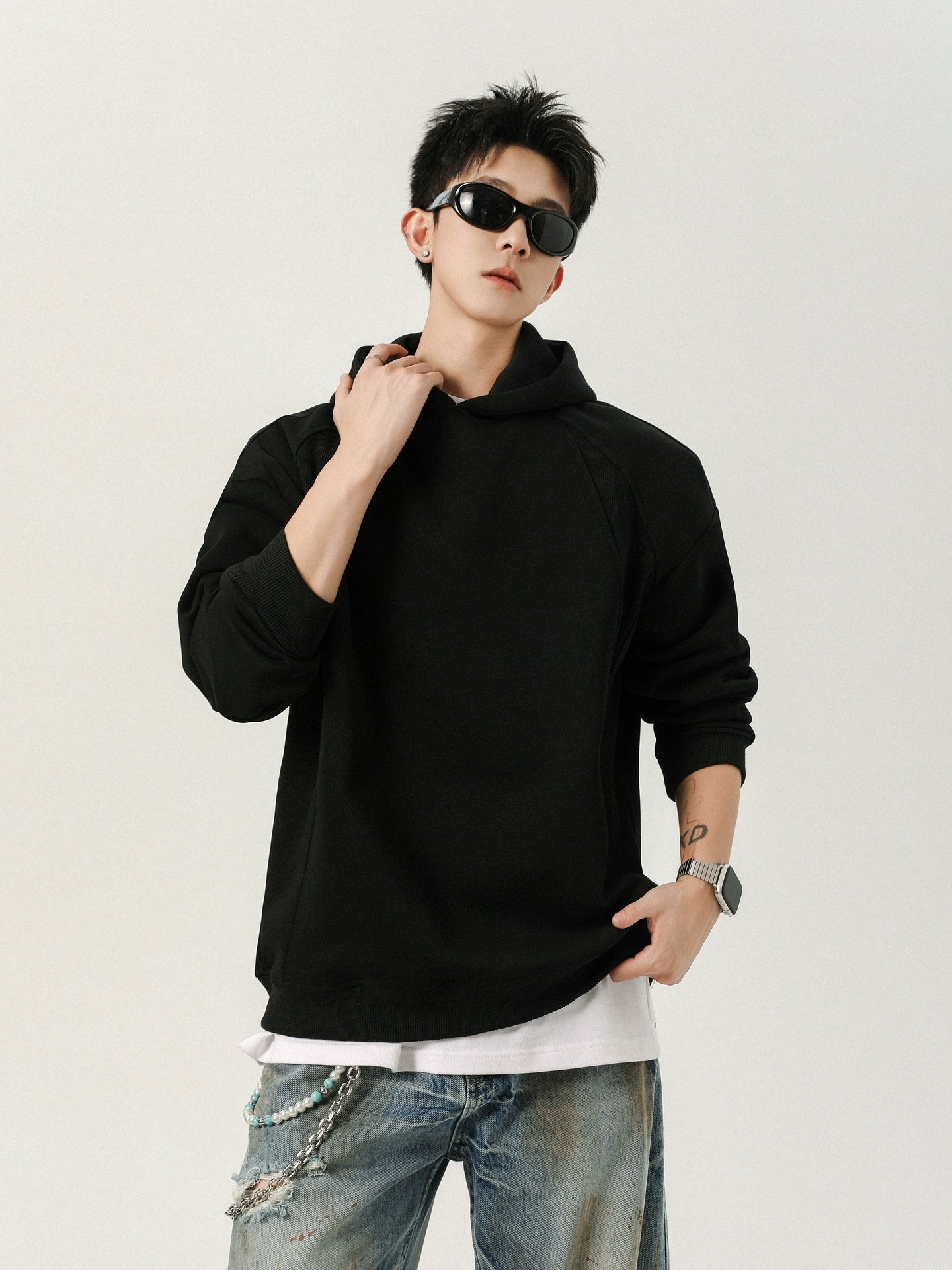 Deconstructed Hooded Sweatshirt