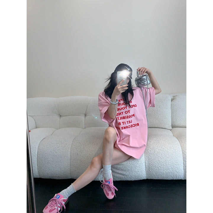 Letter Print Relaxed Fit T-shirt