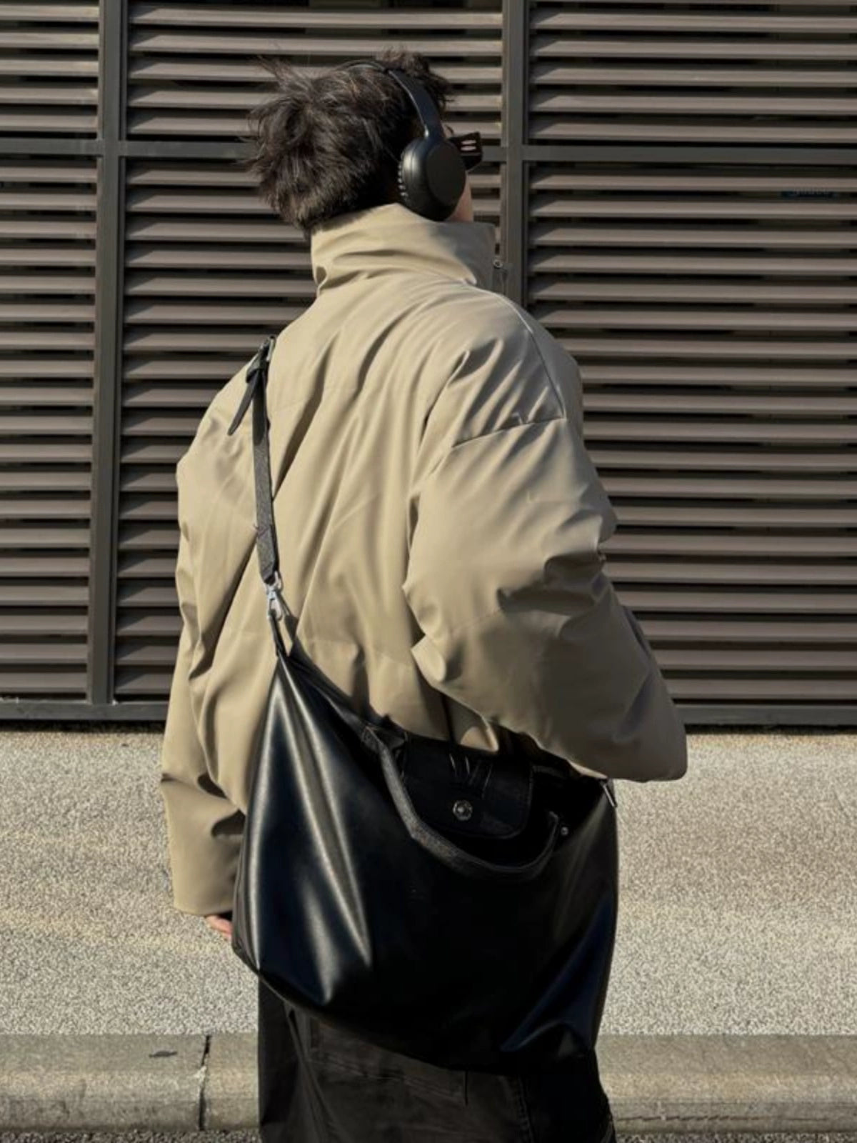 Crossbody PU Leather Large Tote Bag