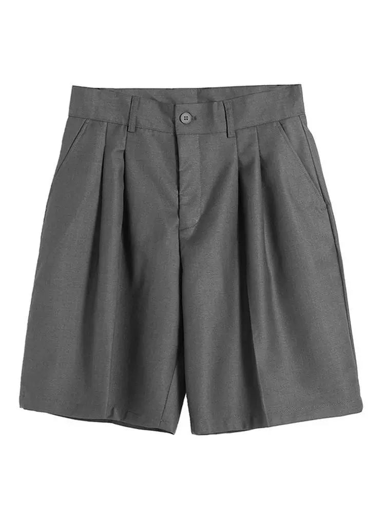 Slim Fit Solid Color Shorts