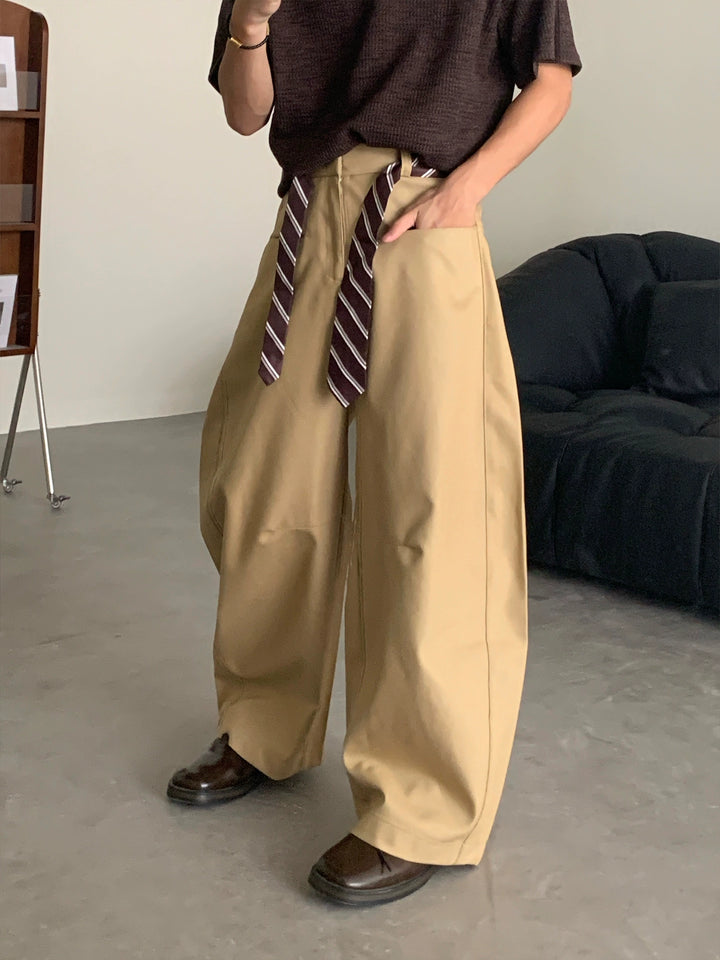 Wide Leg Casual Drape Pants