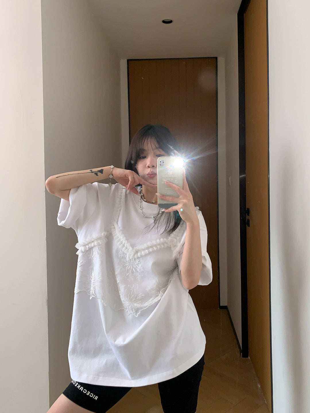 Lace Short Sleeve T-shirt