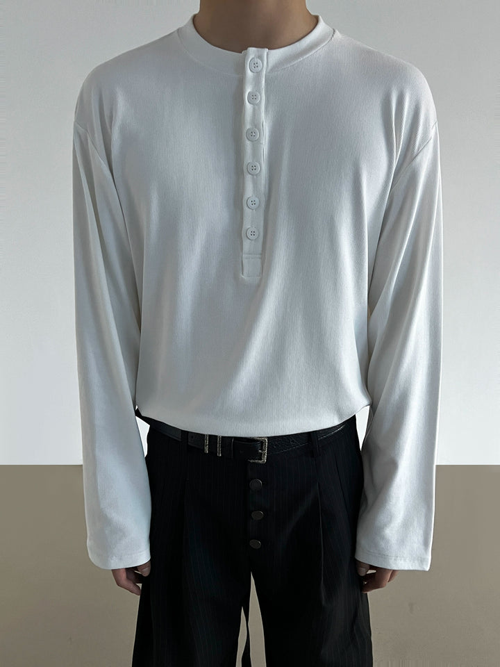 Henry Collar Slim Pullover