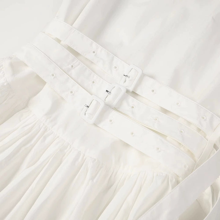 Sleeveless Waist Belted Long Sundress