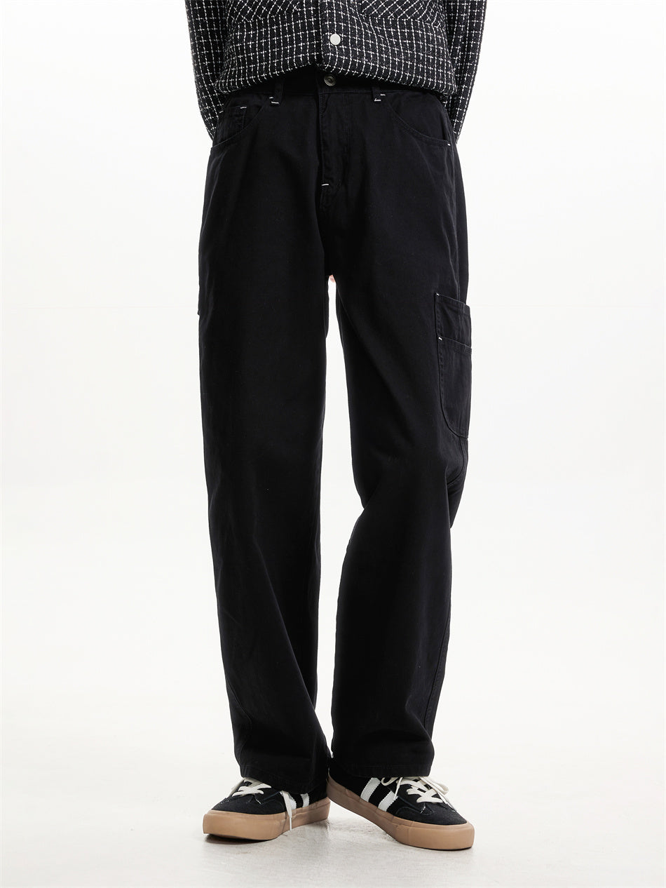 Loose Fit Casual Straight Pants