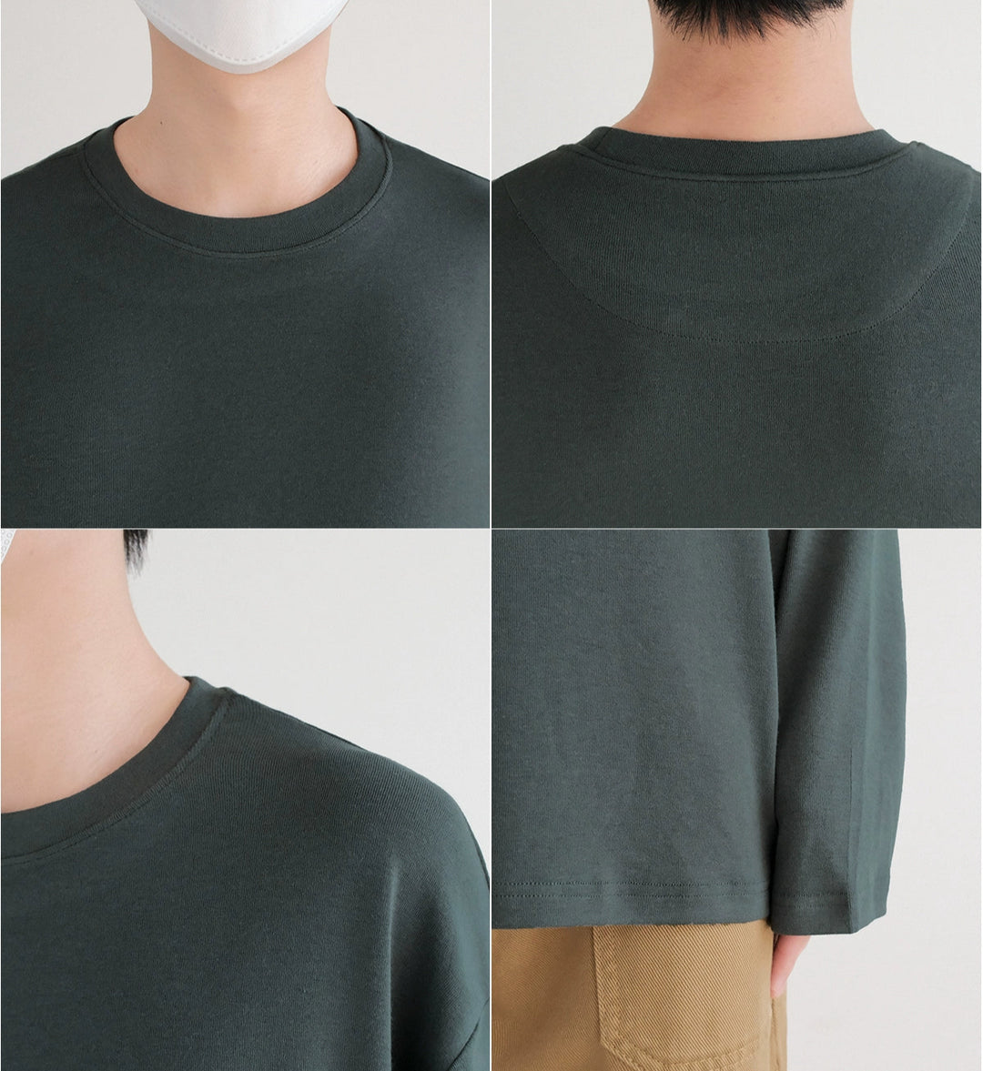 Pullover a maniche lunghe con drappeggio elastico 