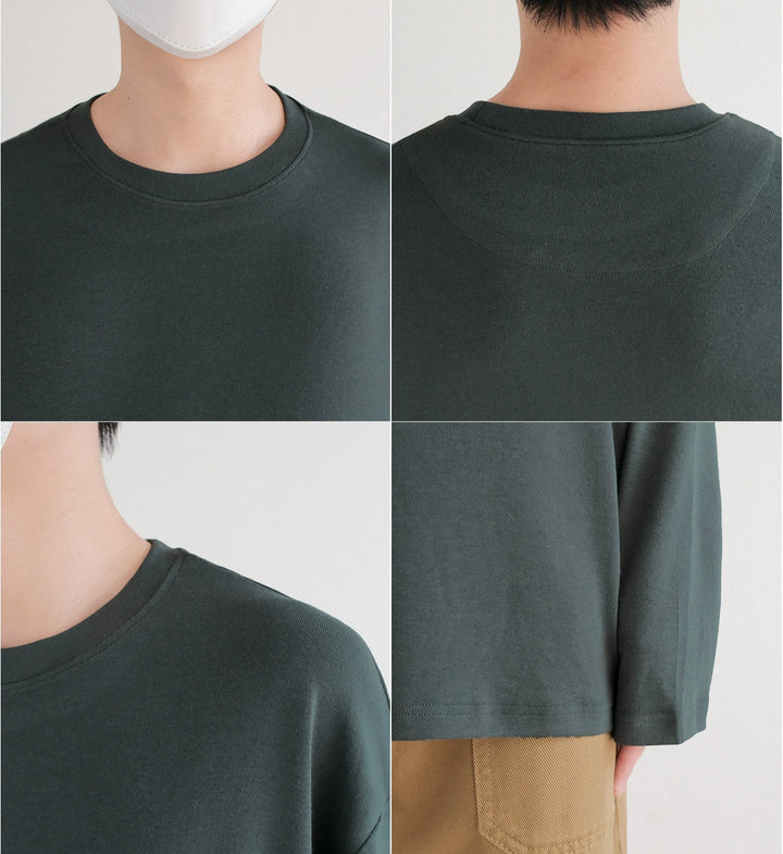 Pullover a maniche lunghe con drappeggio elastico 