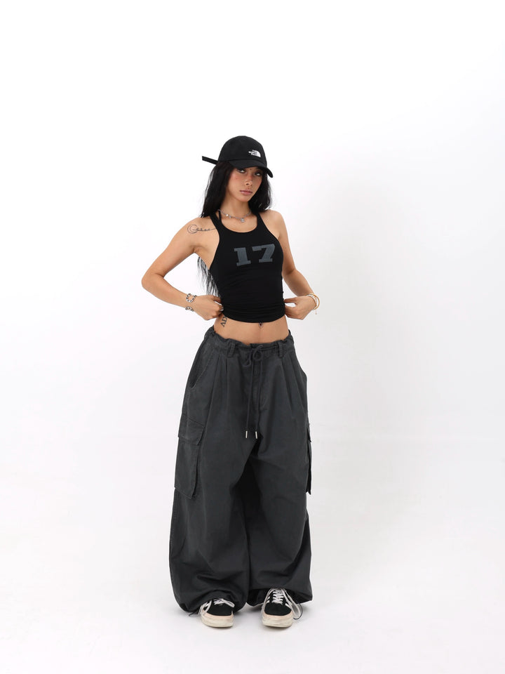 Loose Straight Leg Casual Cargo Pants