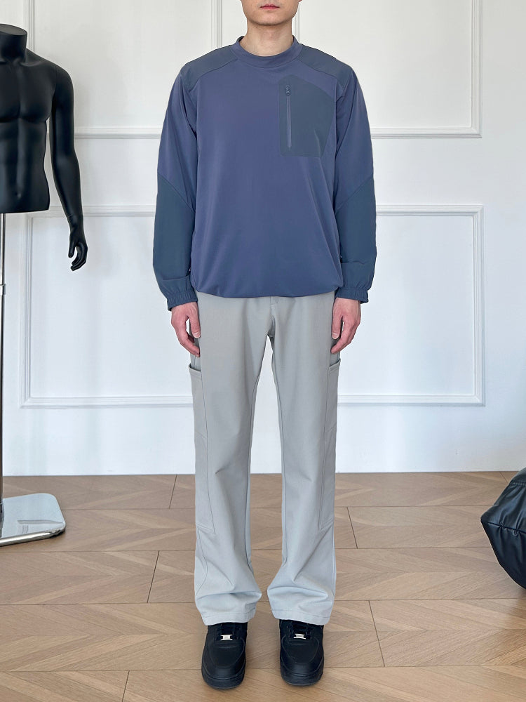 Soft Shell Side Pocket Zipper Pants